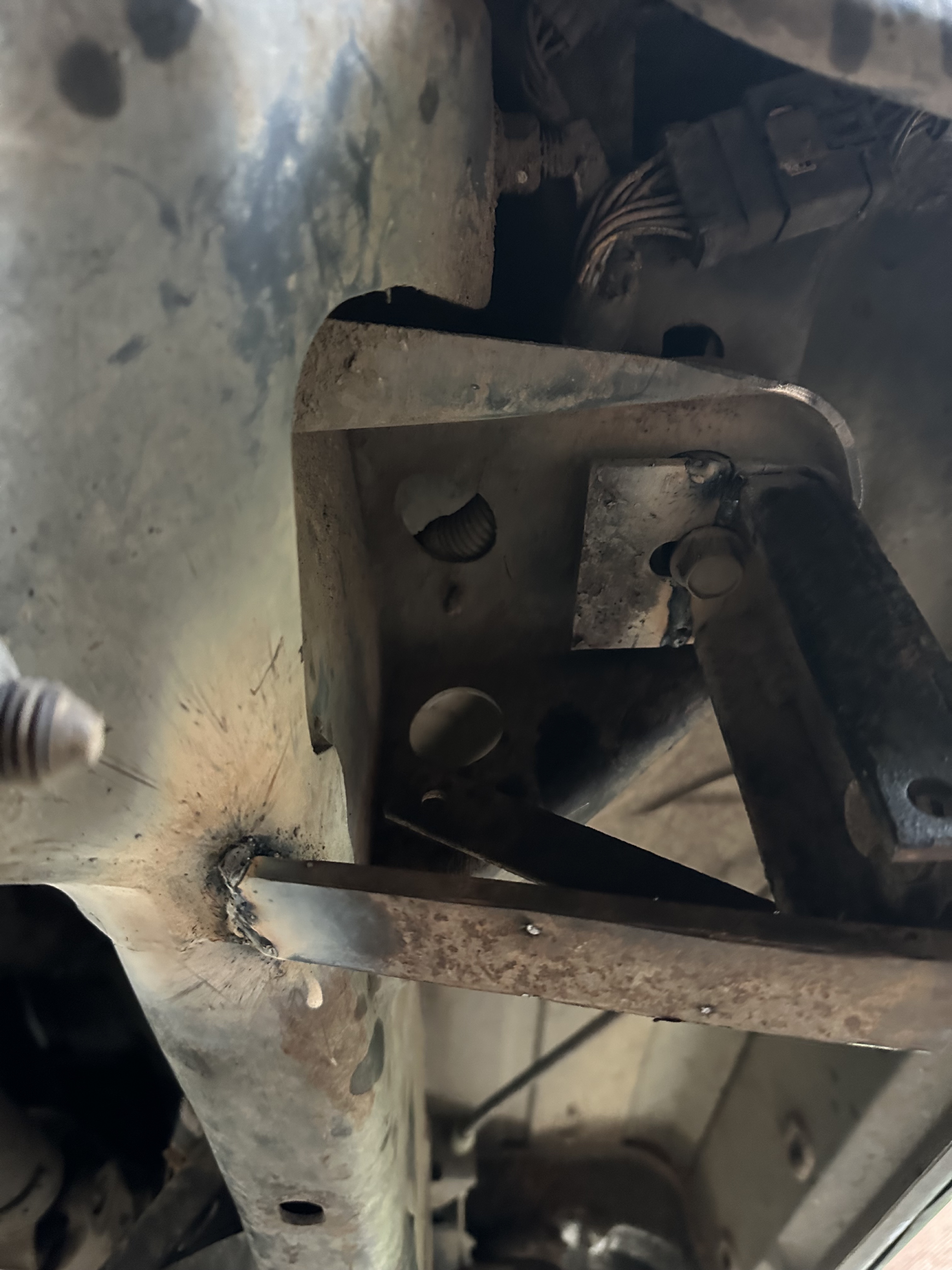 Rewelded steel truck step mounting bracket in Birmingham Alabama